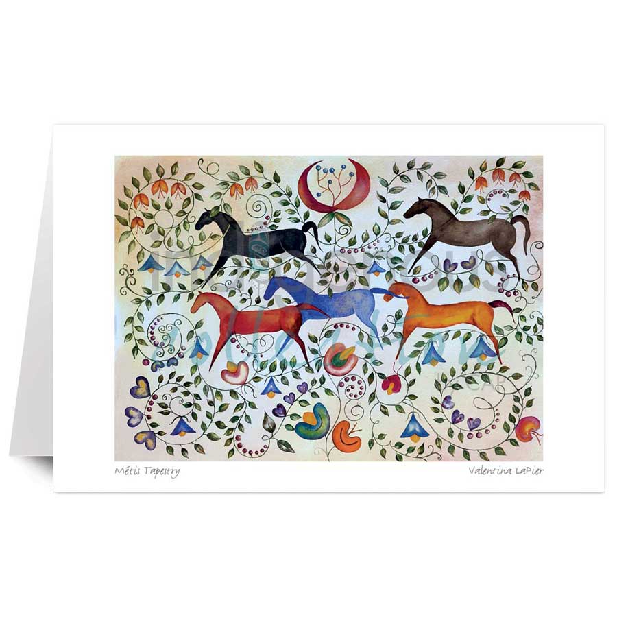 M√©tis Tapestry by artist Valentina LaPier
