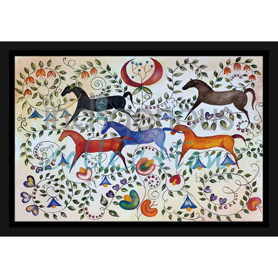 Métis Tapestry by artist Valentina LaPier - Blackfeet. Indigenous Collection