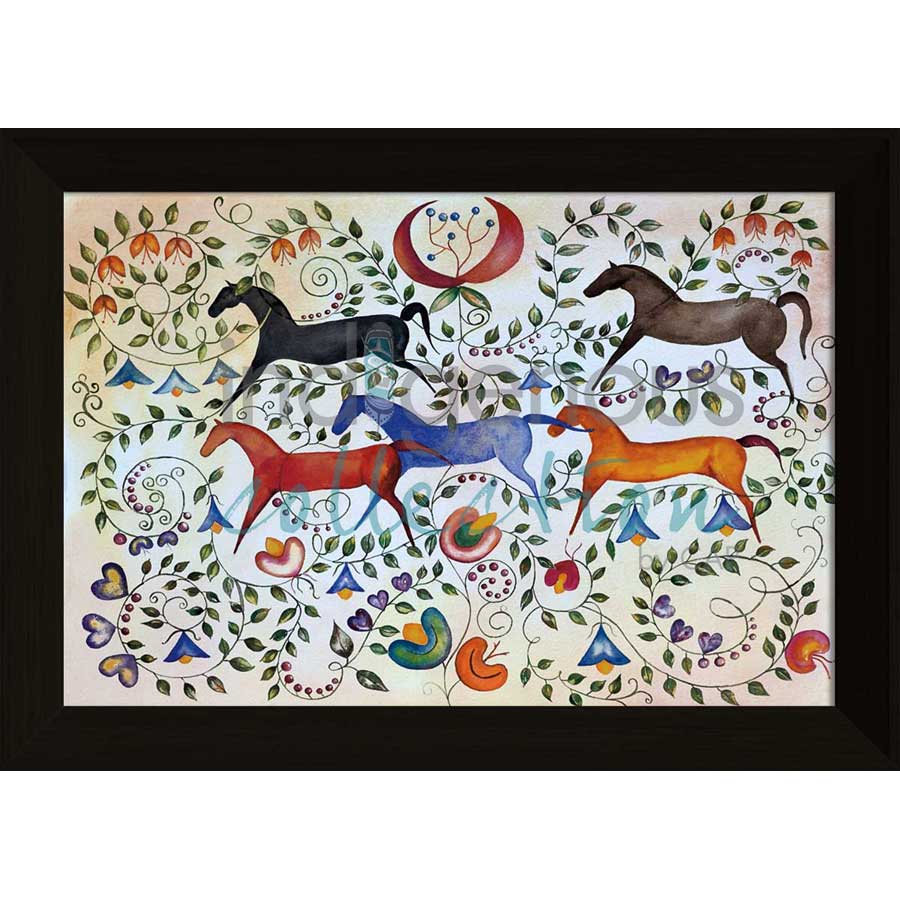 Métis Tapestry by artist Valentina LaPier - Blackfeet. Indigenous Collection