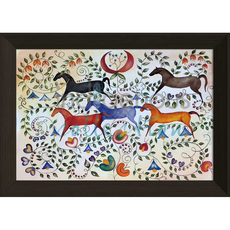 Métis Tapestry by artist Valentina LaPier - Blackfeet. Indigenous Collection