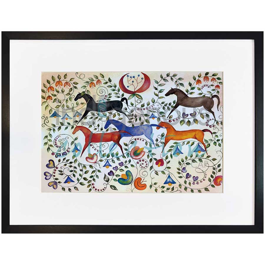 Métis Tapestry by artist Valentina LaPier - Blackfeet. Indigenous Collection