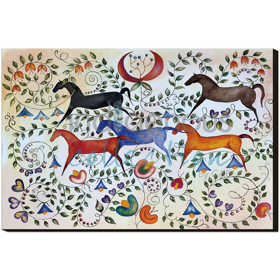 Métis Tapestry by artist Valentina LaPier - Blackfeet. Indigenous Collection