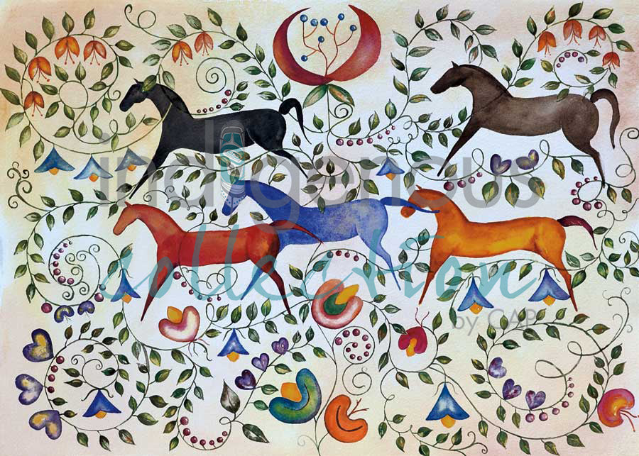 Métis Tapestry by artist Valentina LaPier