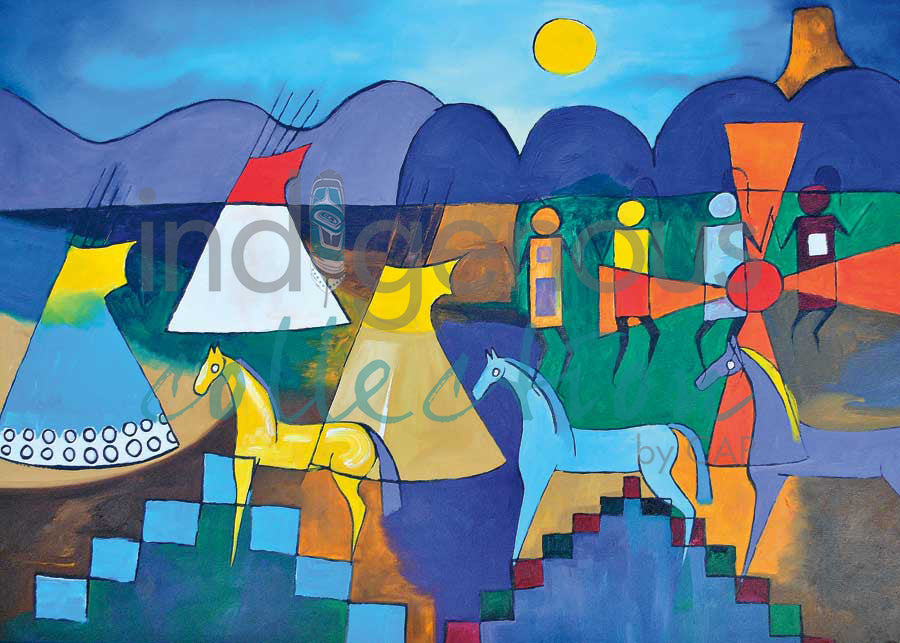 Night Encampment by artist Valentina LaPier