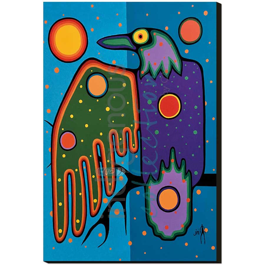 Darkness Shall Pass by artist Jim Oskineegish - Ojibway. Indigenous Collection