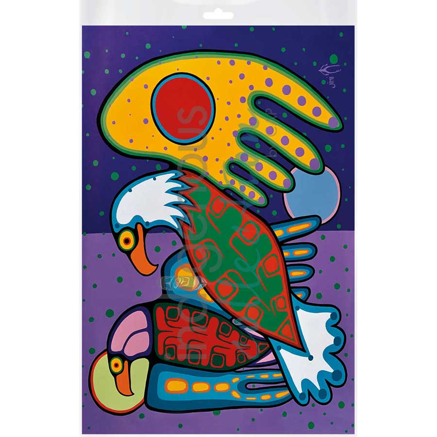 Friends by artist Jim Oskineegish - Ojibway. Indigenous Collection