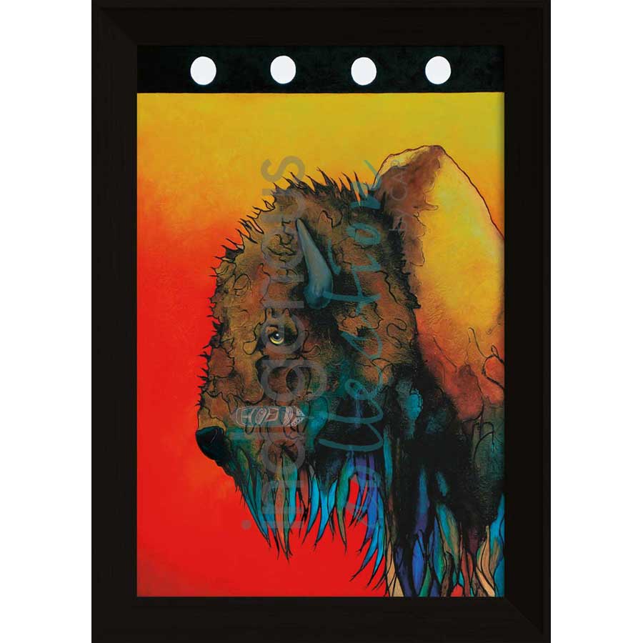 Buffalo Soldier by artist Micqaela Jones - Te-Moak. Indigenous Collection