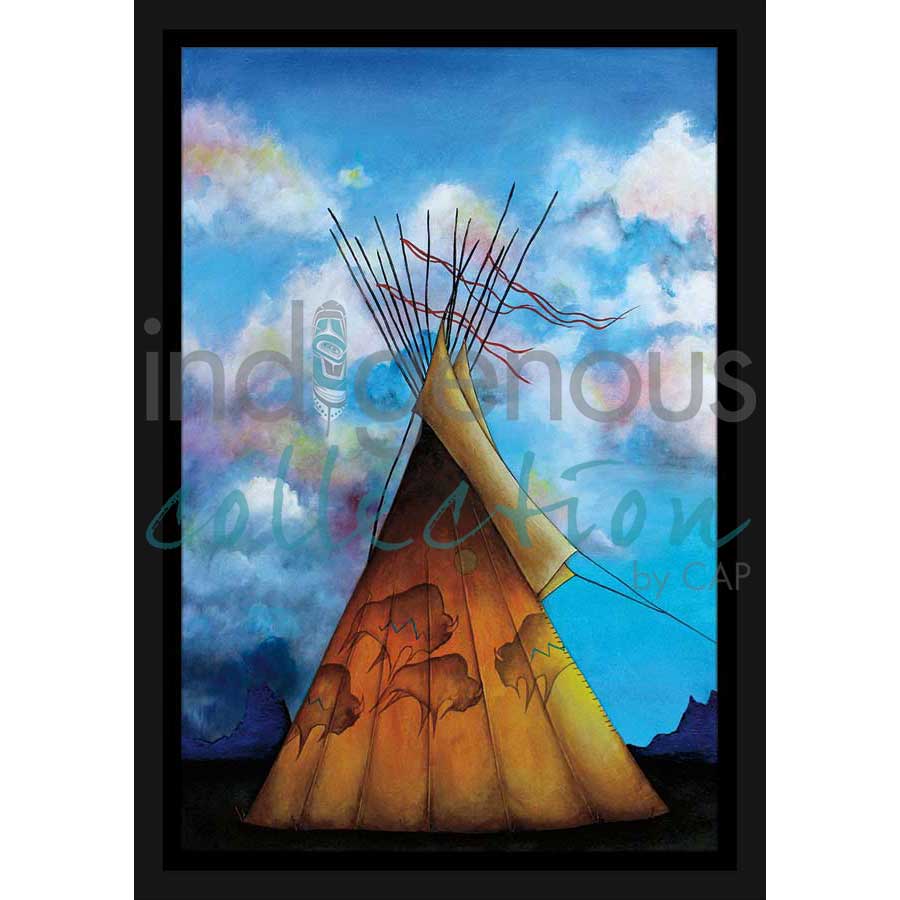 Thunder Rolls by artist Micqaela Jones - Te-Moak. Indigenous Collection