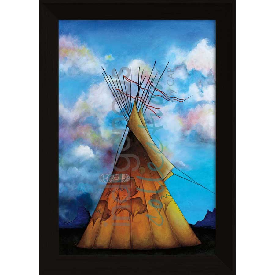 Thunder Rolls by artist Micqaela Jones - Te-Moak. Indigenous Collection