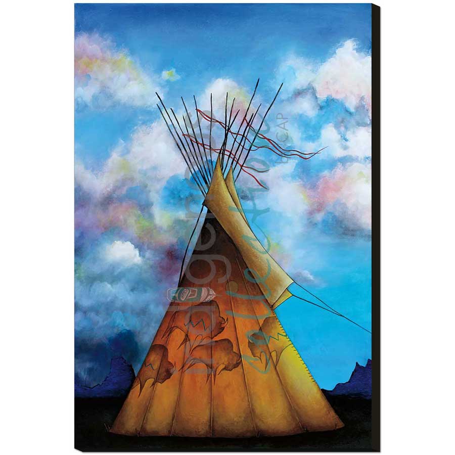 Thunder Rolls by artist Micqaela Jones - Te-Moak. Indigenous Collection