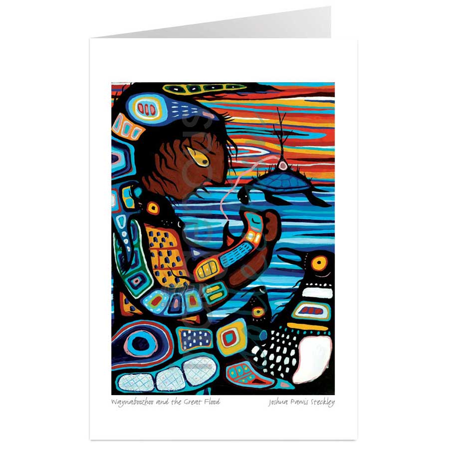 Waynaboozhoo and the Great Flood by artist Joshua Pawis-Steckley
