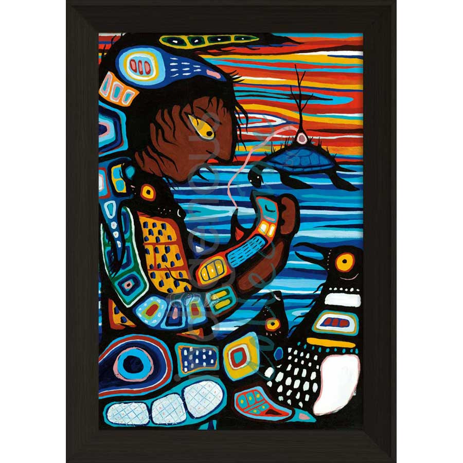 Waynaboozhoo and the Great Flood by artist Joshua Pawis-Steckley - Ojibway. Indigenous Collection