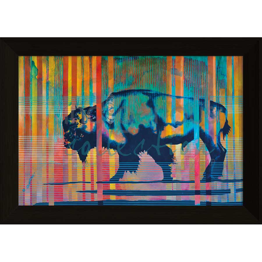 Bison III by artist Bill Hensley - Chickasaw. Indigenous Collection