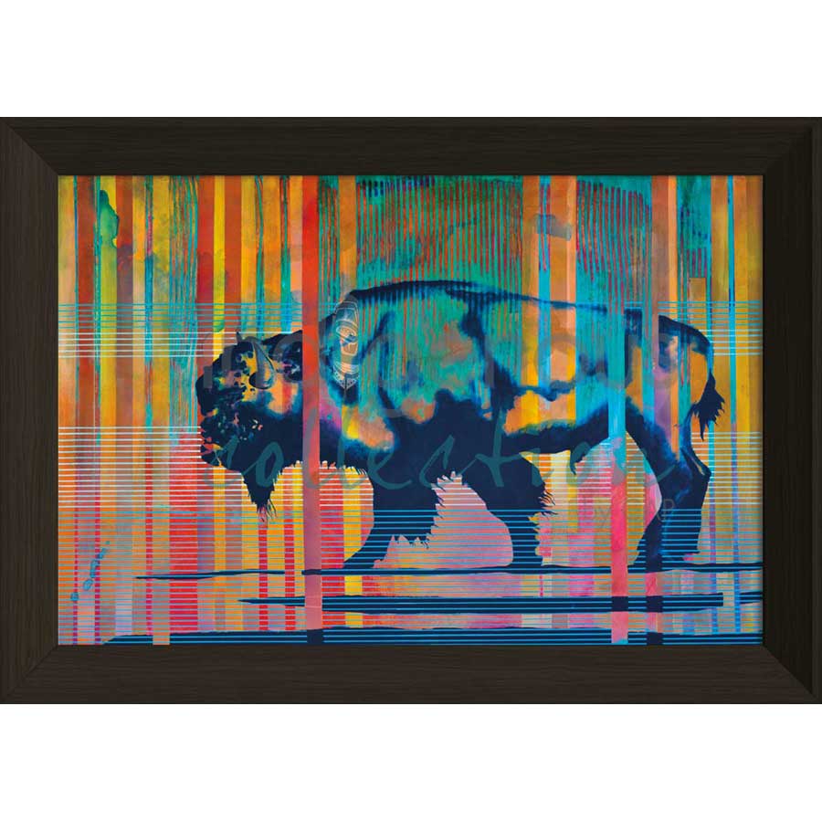 Bison III by artist Bill Hensley - Chickasaw. Indigenous Collection