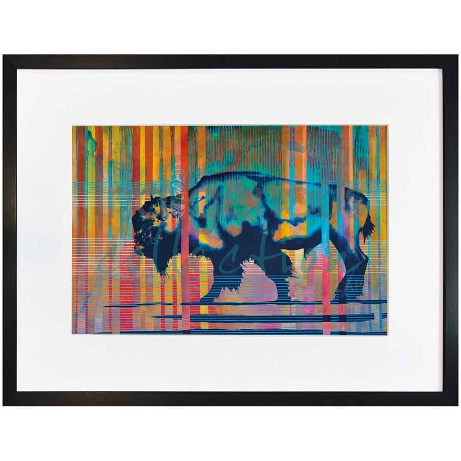 Bison III by artist Bill Hensley - Chickasaw. Indigenous Collection