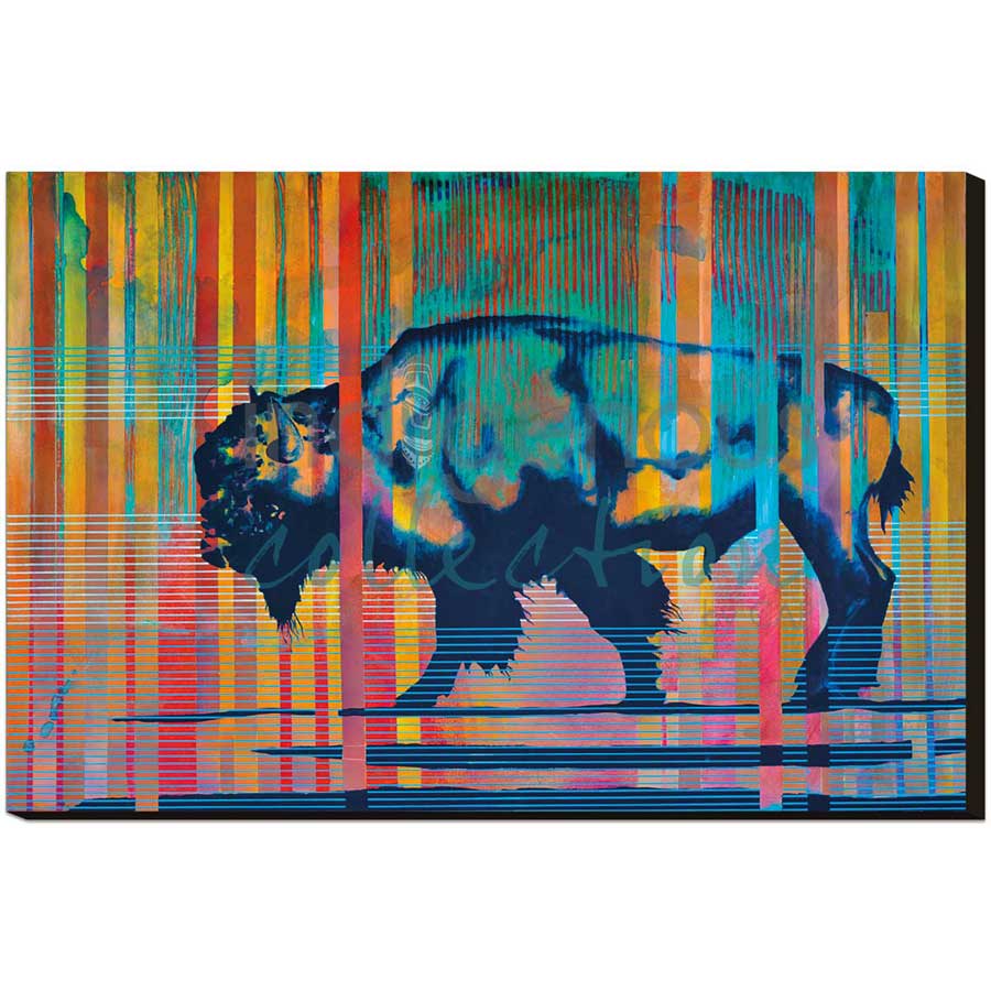 Bison III by artist Bill Hensley - Chickasaw. Indigenous Collection