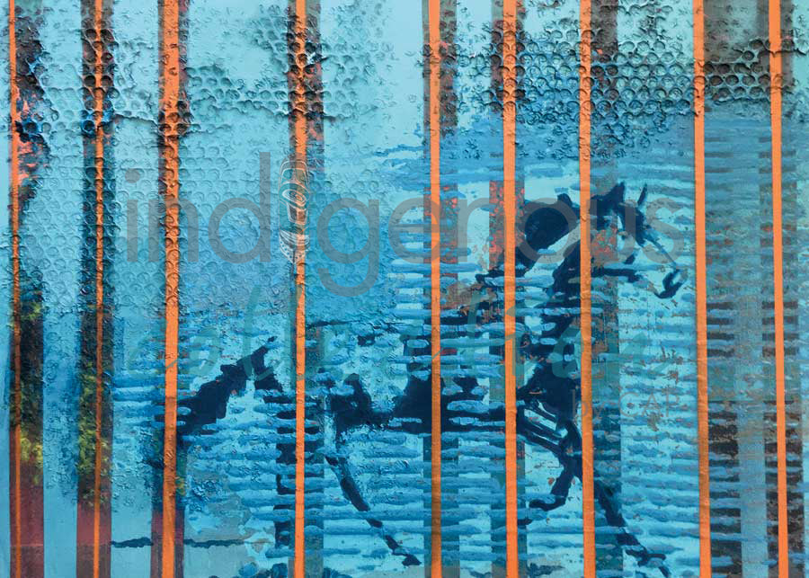 Blue Stallion by artist Bill Hensley