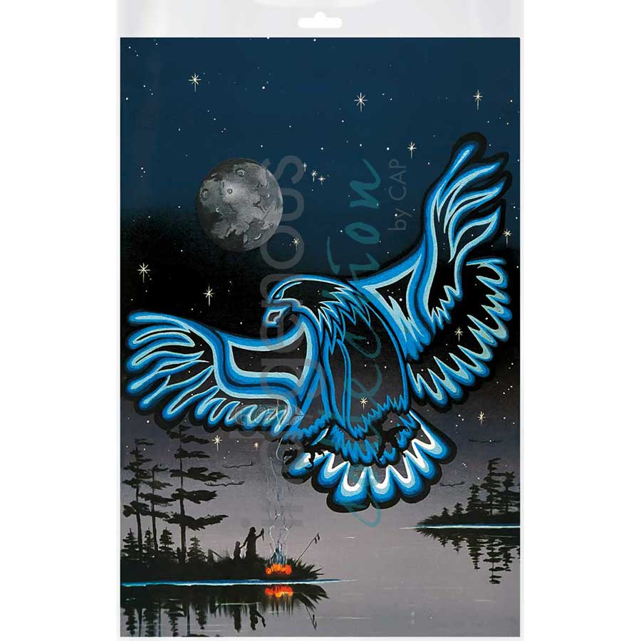 Eagle in the Sky by artist William Monague - Ojibway. Indigenous Collection