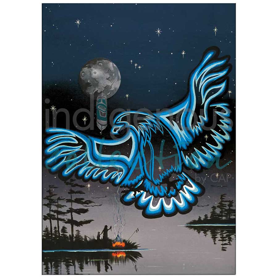 Eagle in the Sky Canvas Prints