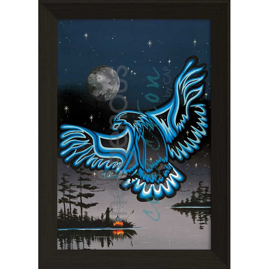 Eagle in the Sky by artist William Monague - Ojibway. Indigenous Collection