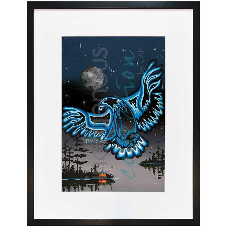 Eagle in the Sky by artist William Monague - Ojibway. Indigenous Collection
