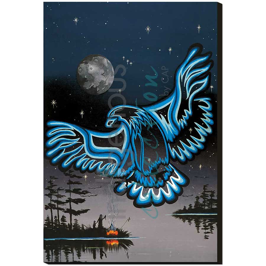 Eagle in the Sky by artist William Monague - Ojibway. Indigenous Collection