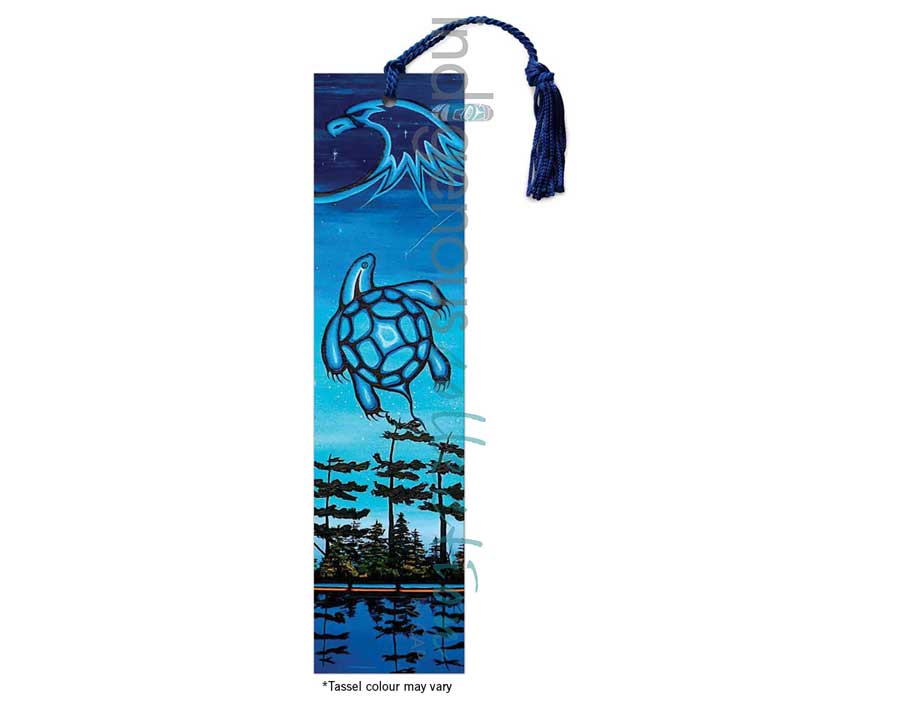 Eagles and Turtle Bookmark by artist William Monague