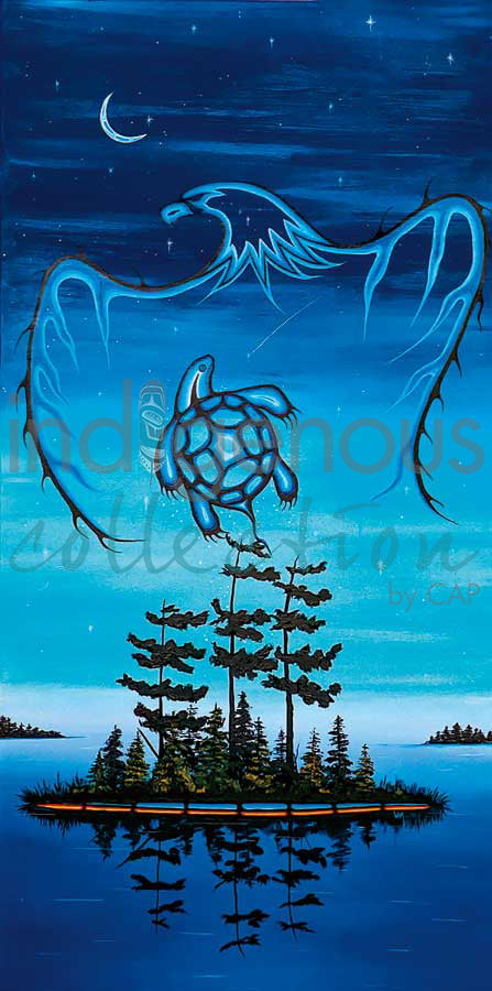 Eagles and Turtle by artist William Monague