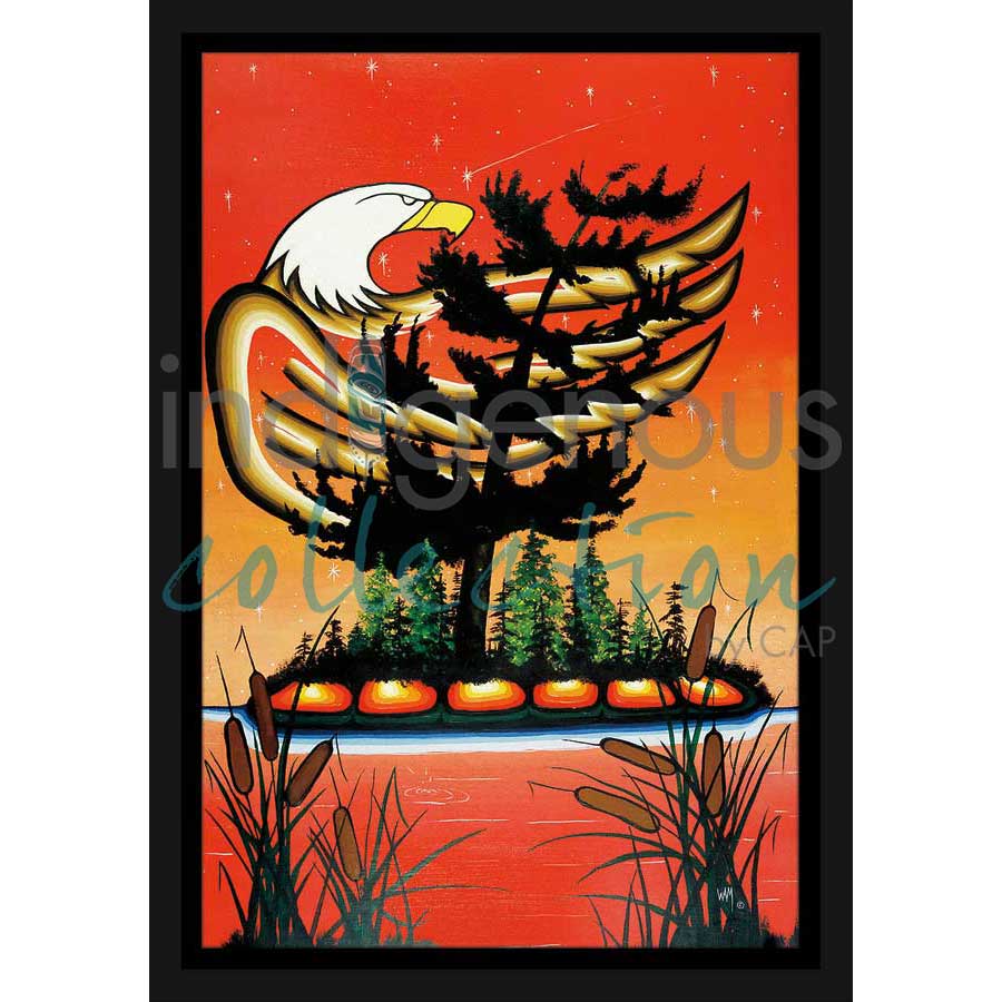 Eagle by artist William Monague - Ojibway. Indigenous Collection
