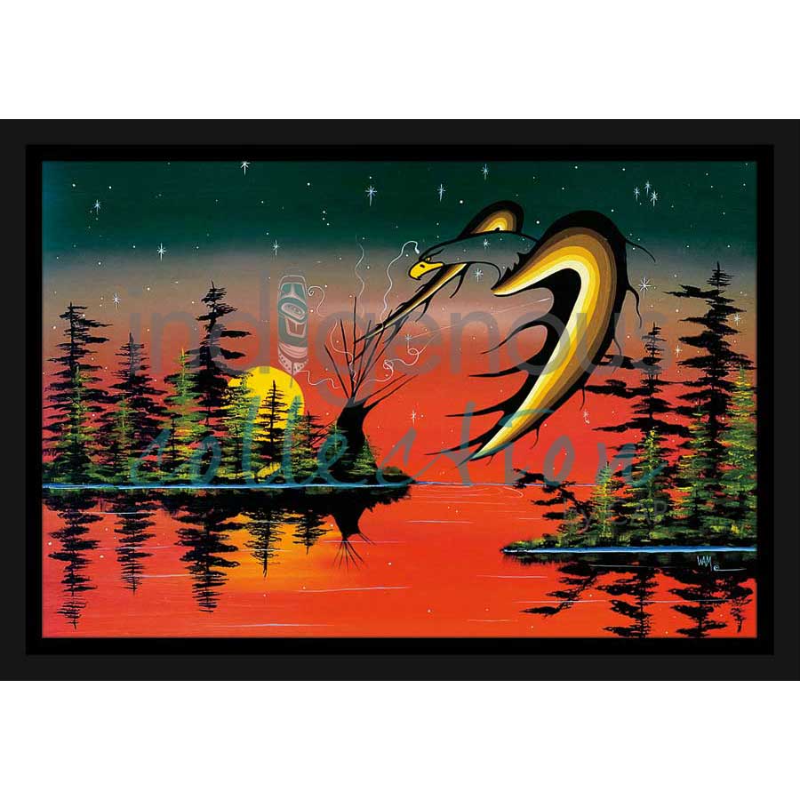 Medicine Tent by artist William Monague - Ojibway. Indigenous Collection