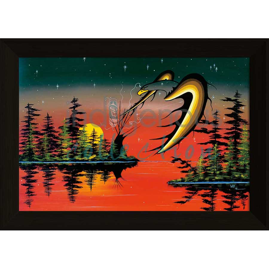 Medicine Tent by artist William Monague - Ojibway. Indigenous Collection