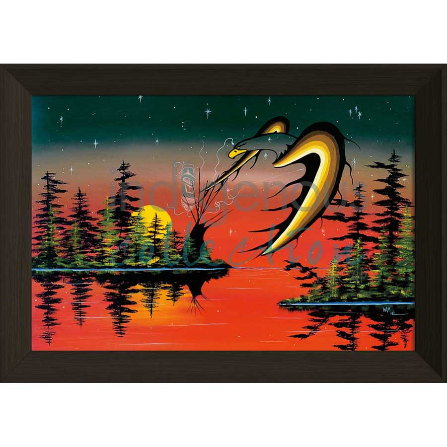 Medicine Tent by artist William Monague - Ojibway. Indigenous Collection