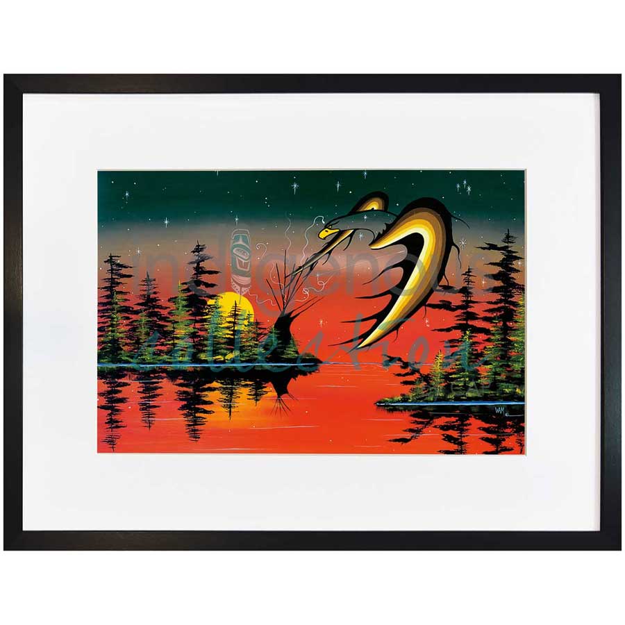 Medicine Tent by artist William Monague - Ojibway. Indigenous Collection