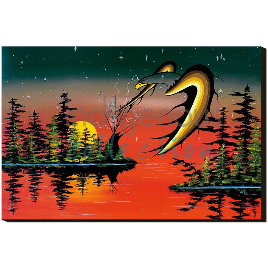 Medicine Tent by artist William Monague - Ojibway. Indigenous Collection