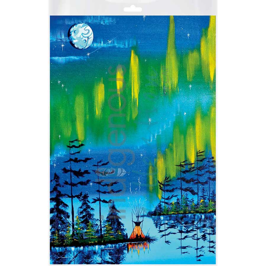 Northern Lights by artist William Monague - Ojibway. Indigenous Collection