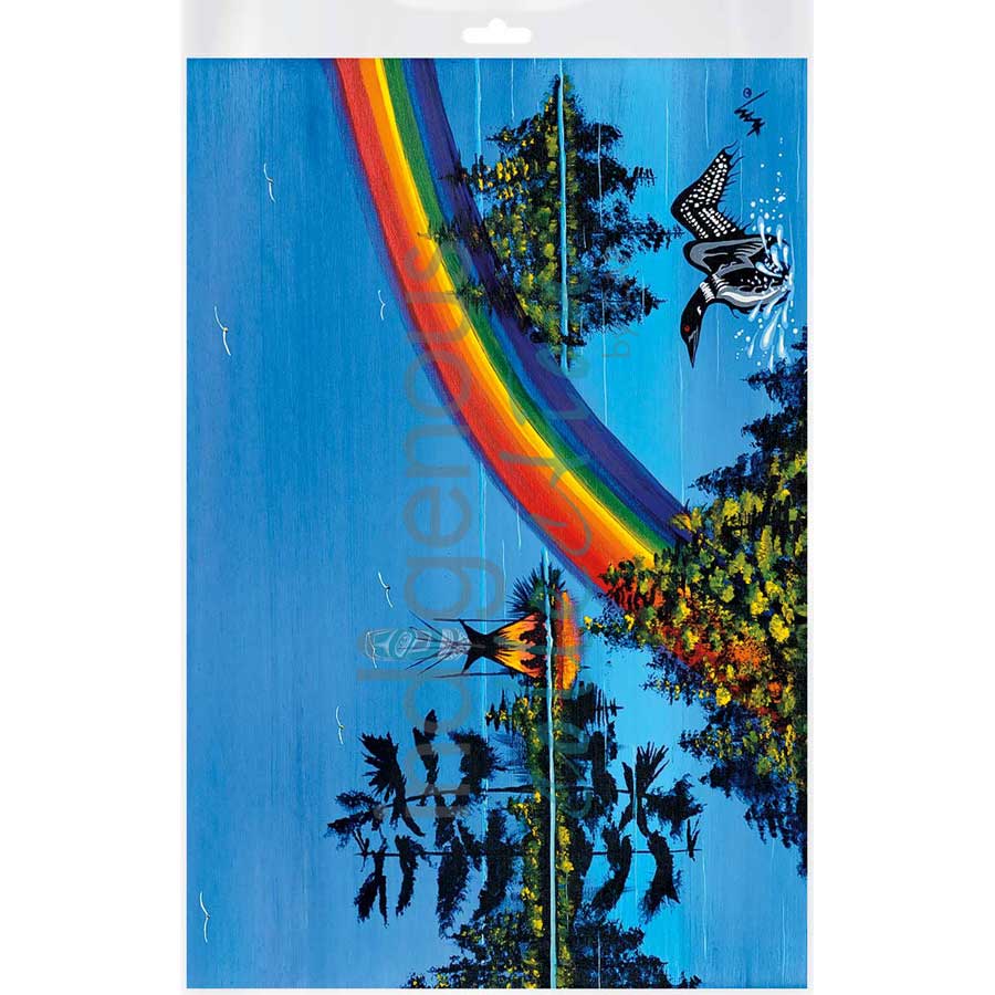 Rainbow by artist William Monague - Ojibway. Indigenous Collection