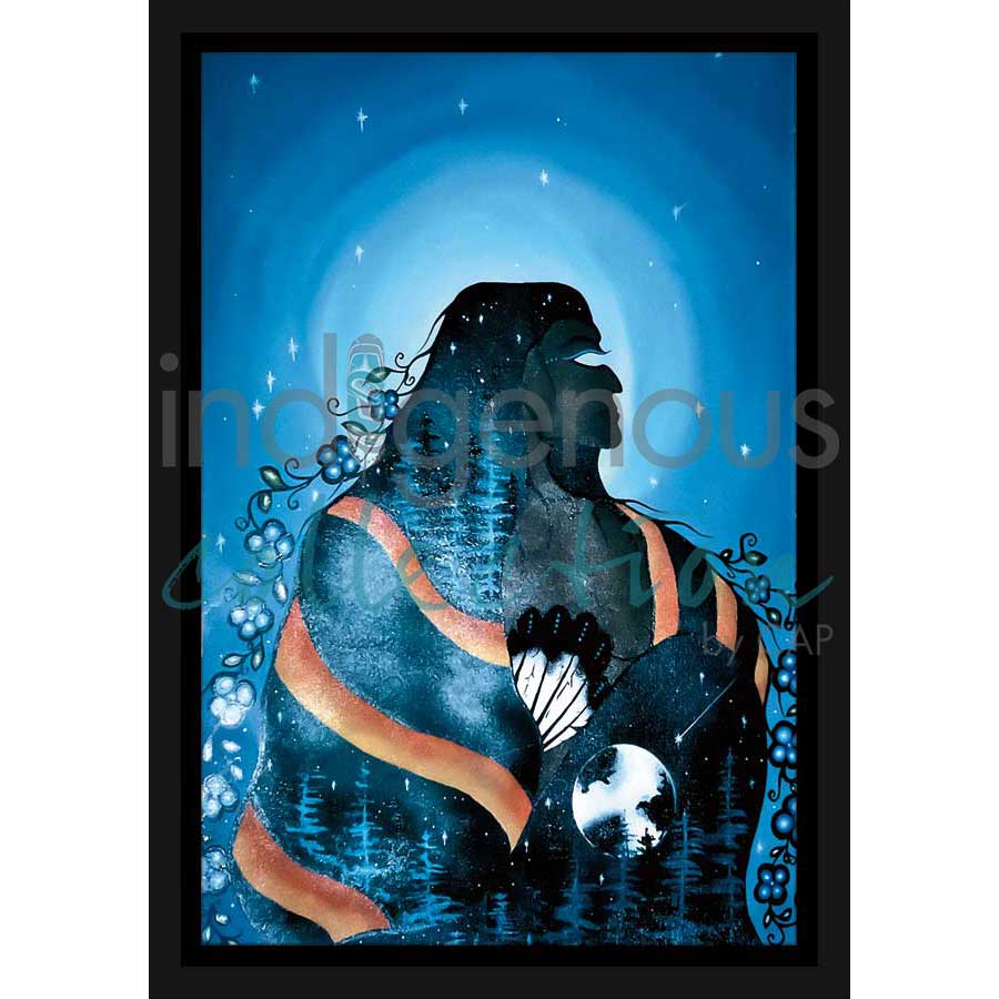 Spring Woman by artist William Monague - Ojibway. Indigenous Collection