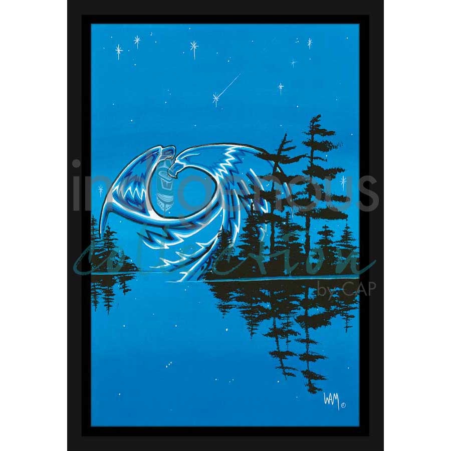 Two Eagles by artist William Monague - Ojibway. Indigenous Collection