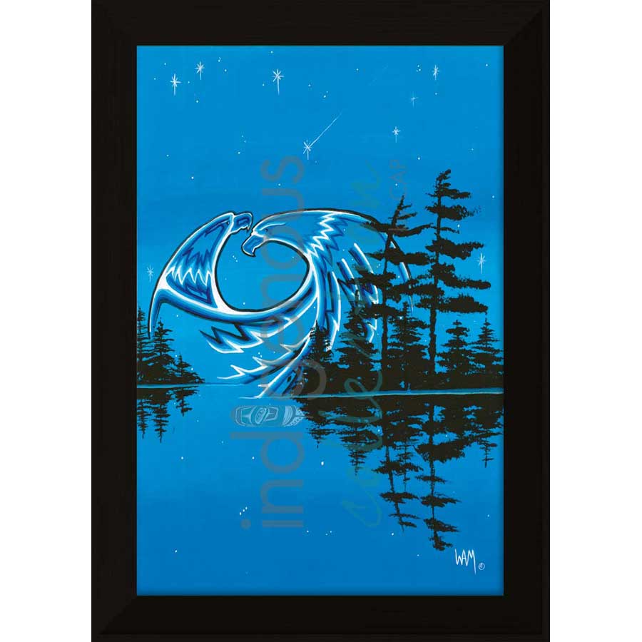 Two Eagles by artist William Monague - Ojibway. Indigenous Collection