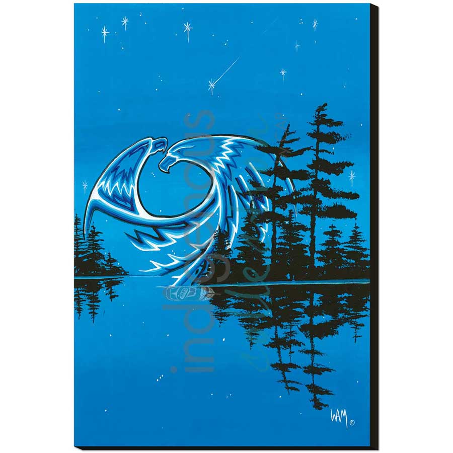 Two Eagles by artist William Monague - Ojibway. Indigenous Collection