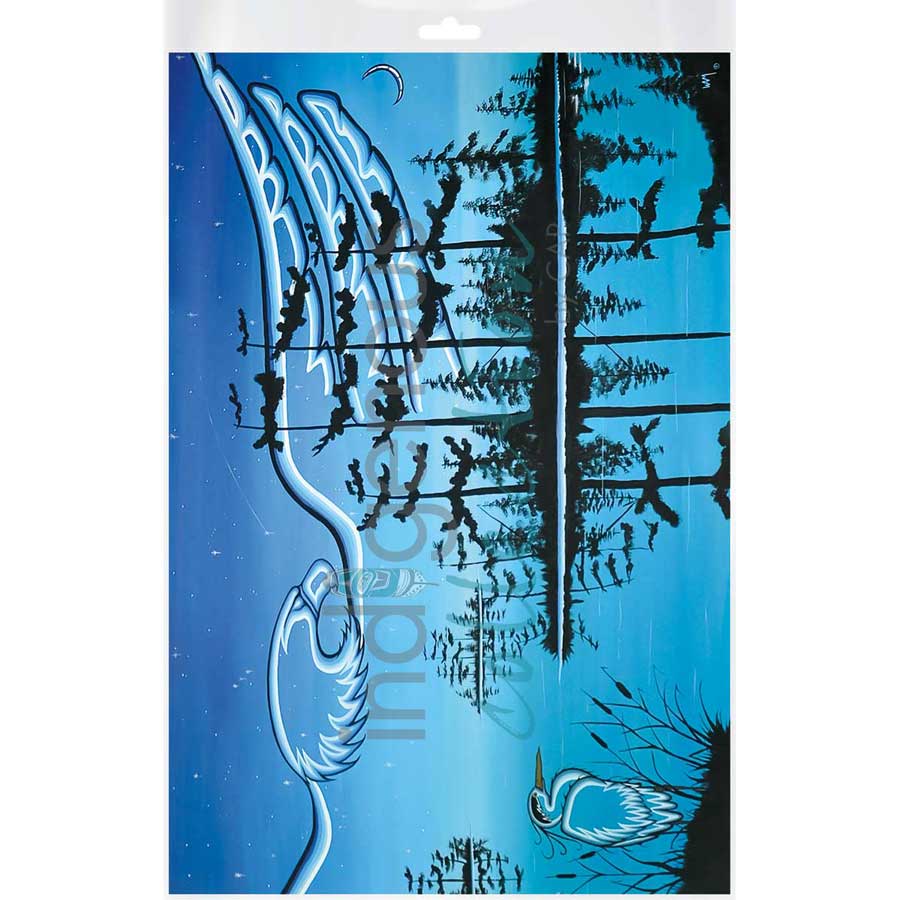 Eagle and Blue Heron by artist William Monague - Ojibway. Indigenous Collection