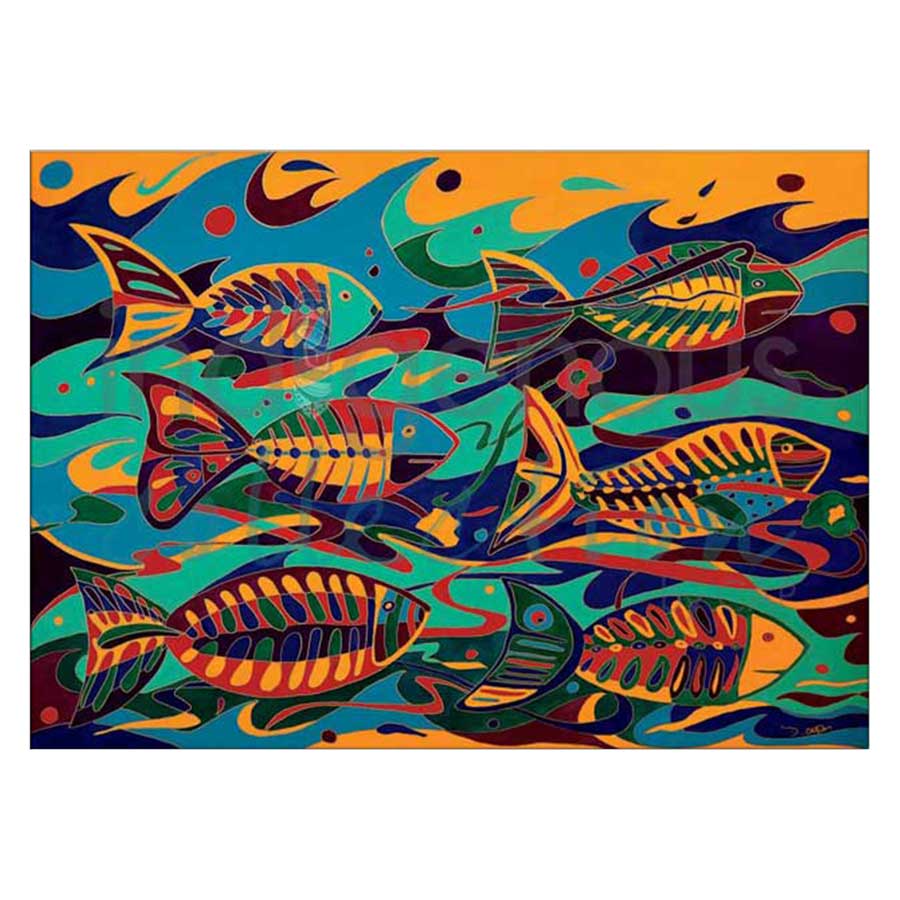 Fish Under Water Canvas Prints