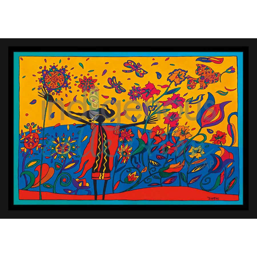 Wild Exuberance by artist Dawn Oman - Denesuline (Chipewyan). Indigenous Collection