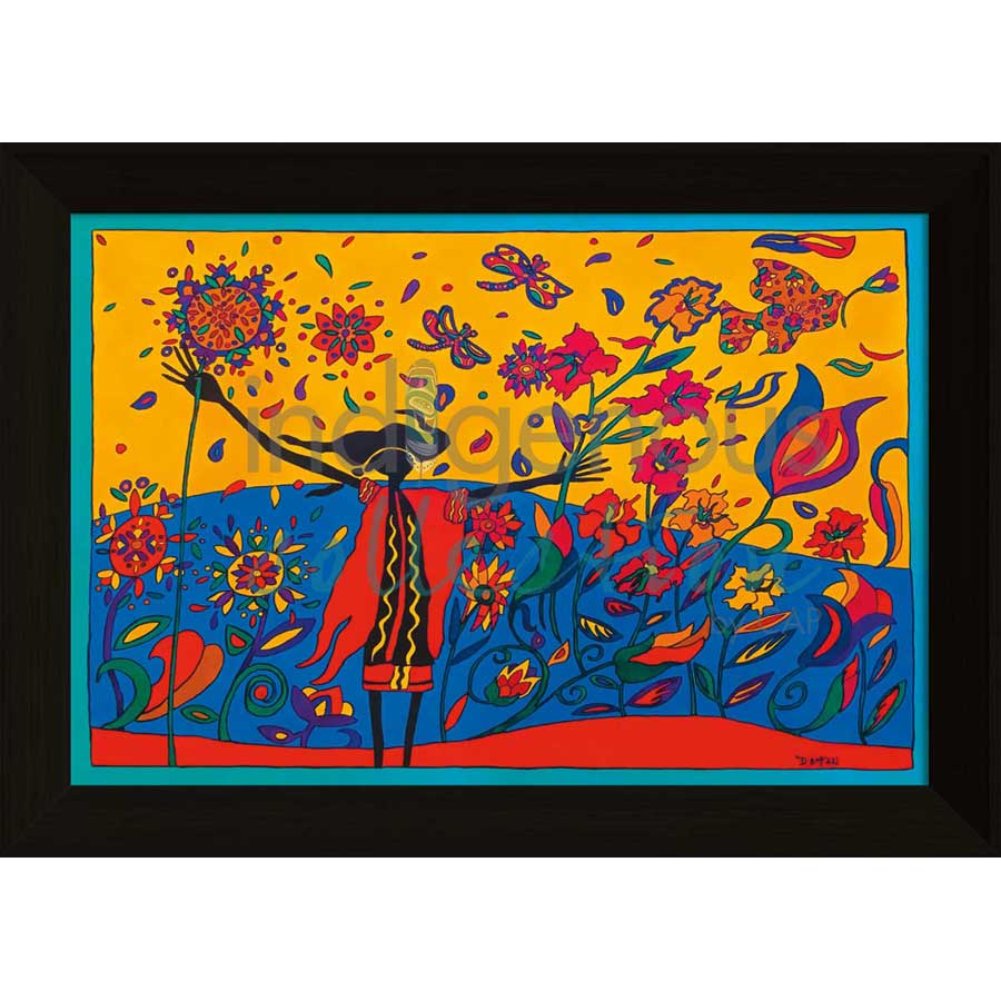 Wild Exuberance by artist Dawn Oman - Denesuline (Chipewyan). Indigenous Collection