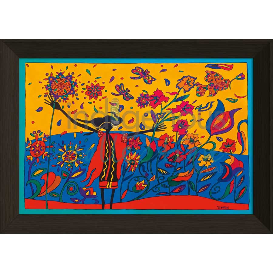 Wild Exuberance by artist Dawn Oman - Denesuline (Chipewyan). Indigenous Collection
