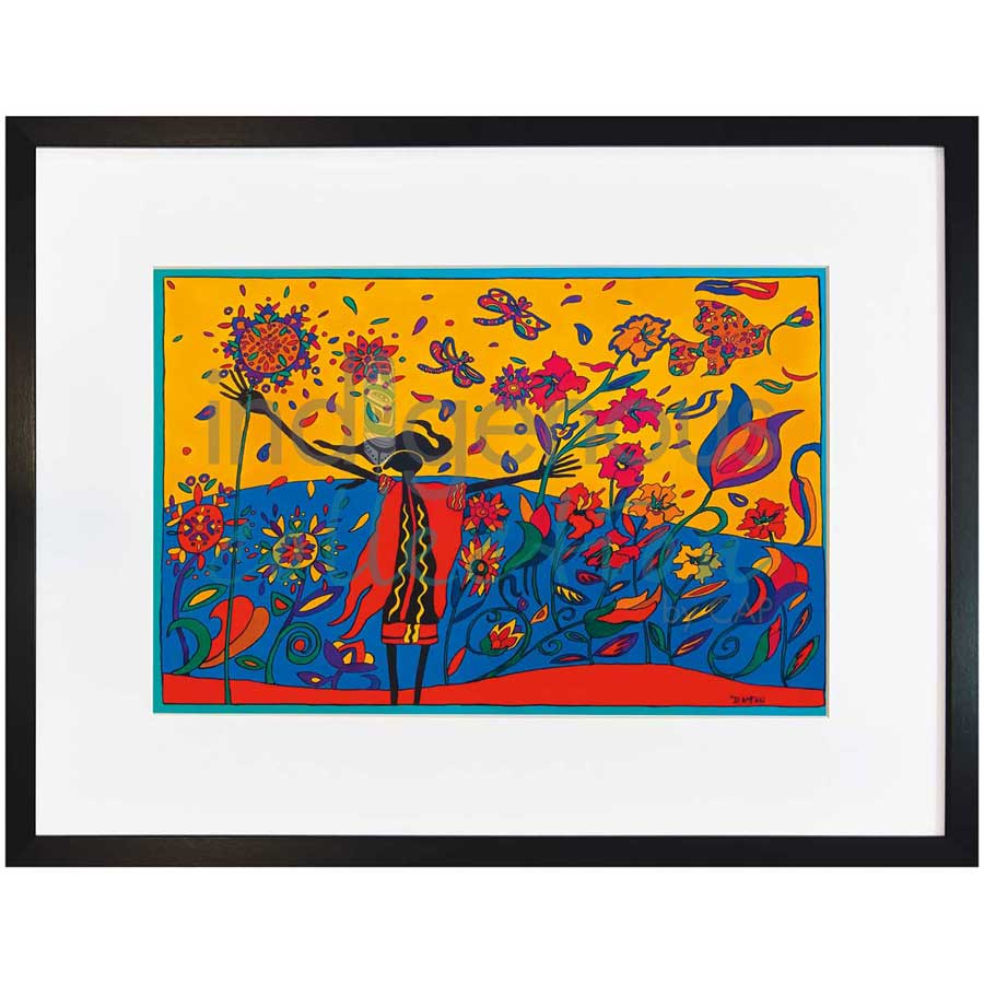 Wild Exuberance by artist Dawn Oman - Denesuline (Chipewyan). Indigenous Collection