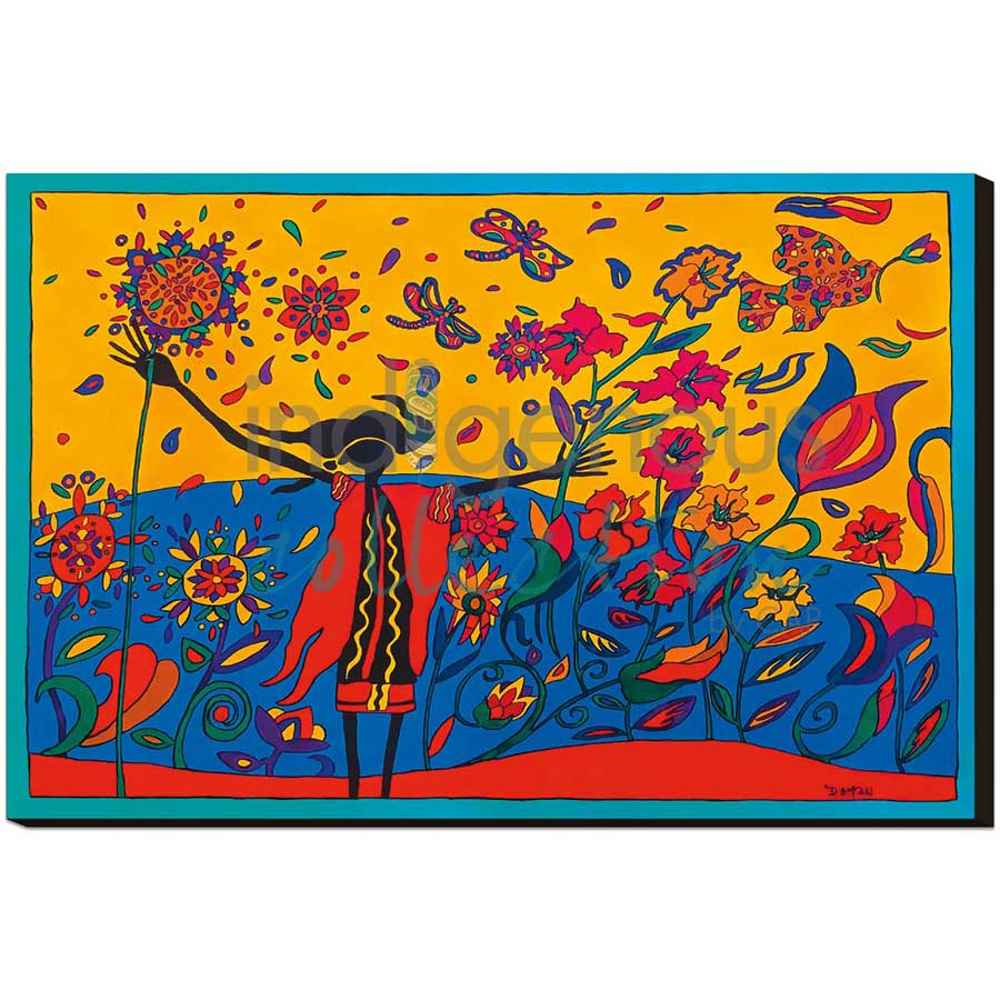 Wild Exuberance by artist Dawn Oman - Denesuline (Chipewyan). Indigenous Collection