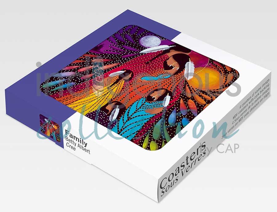 Family Coaster by artist Betty Albert