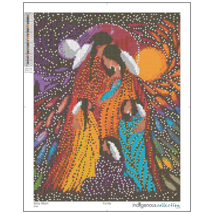 Family Diamond Art Kit by artist Betty Albert