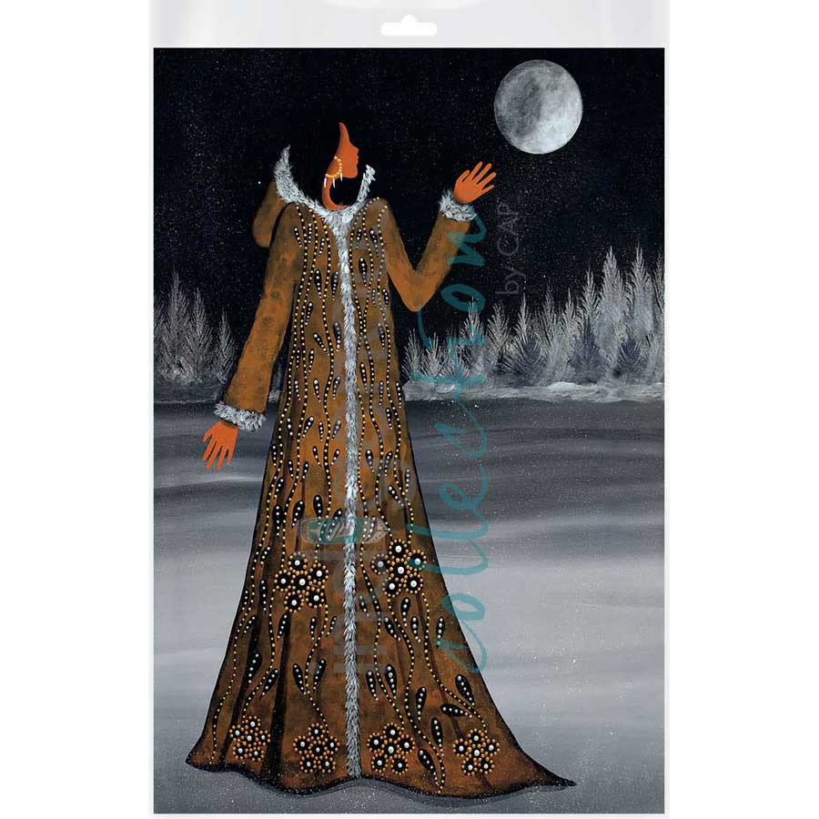 Winter Moon by artist Betty Albert - Cree. Indigenous Collection